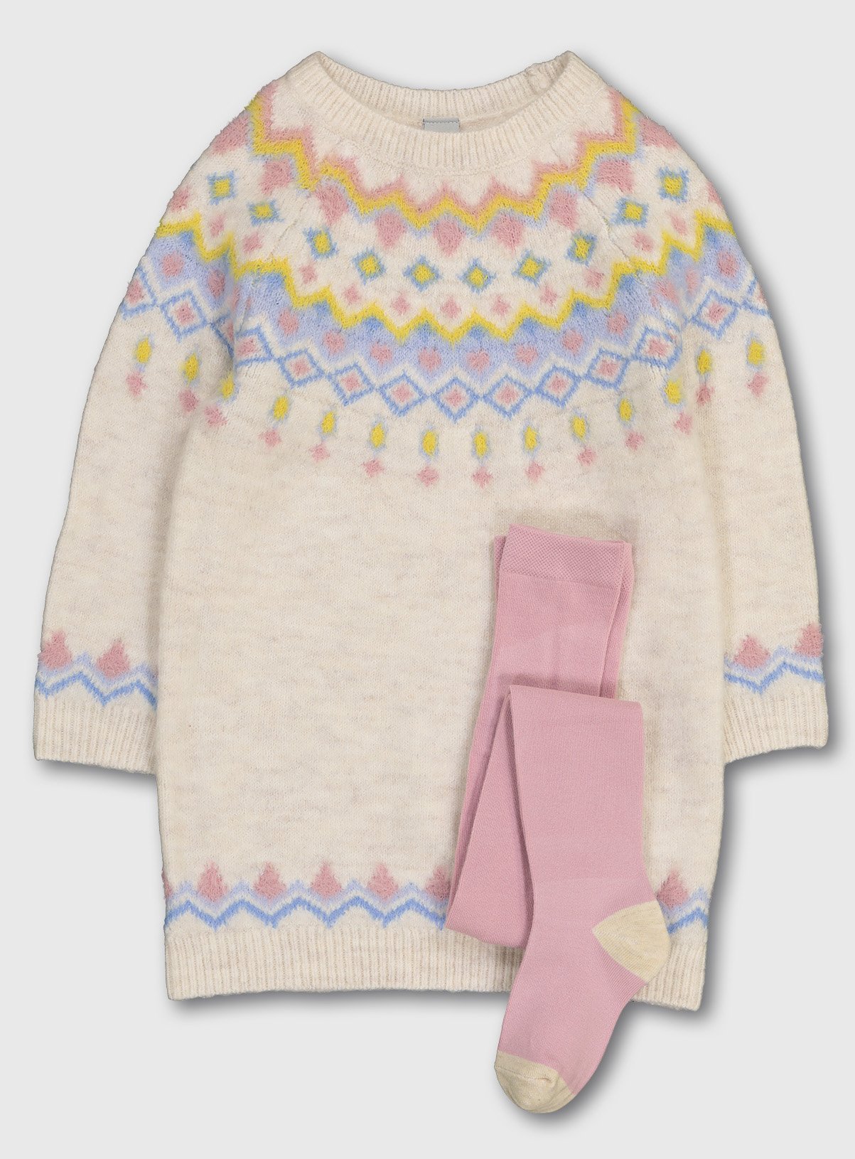 knitted fairisle dress